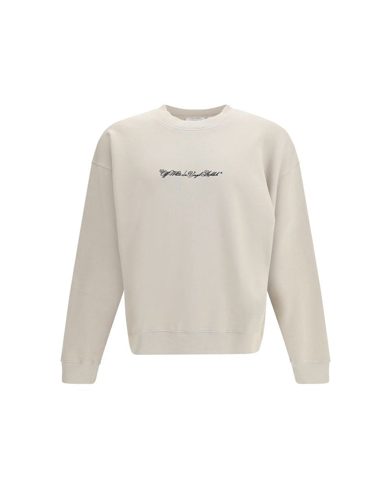 Beige Cotton Sweatshirt