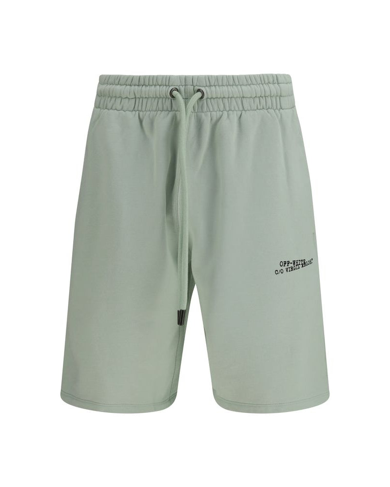 Bicolor Cotton Bermuda Shorts