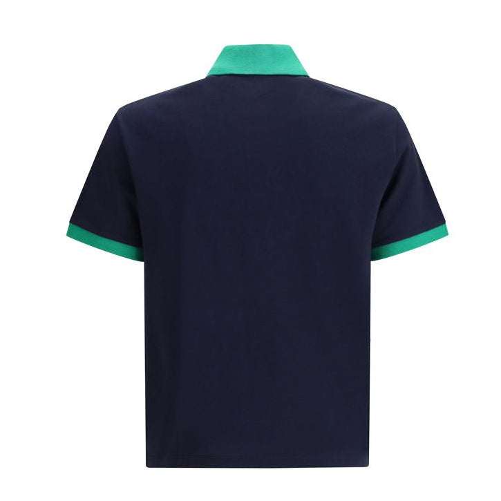 Blue Cotton Polo Shirt
