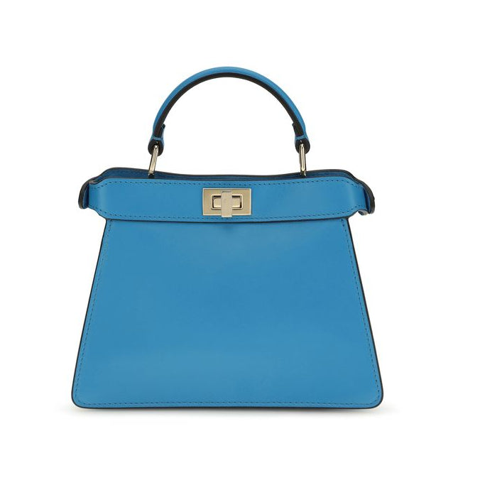 Blue Calf Leather Bos Taurus Handbag