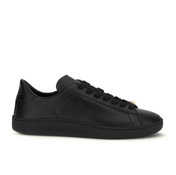 Black Calf Leather Bos Taurus Sneakers