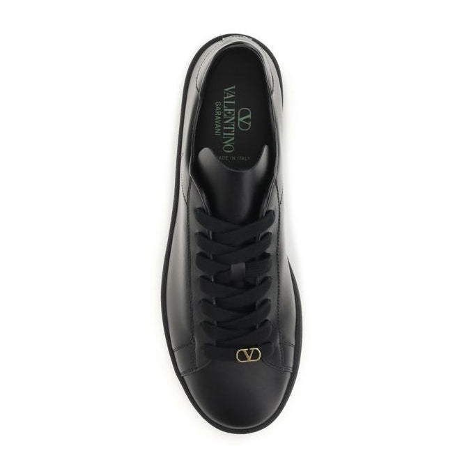 Black Calf Leather Bos Taurus Sneakers