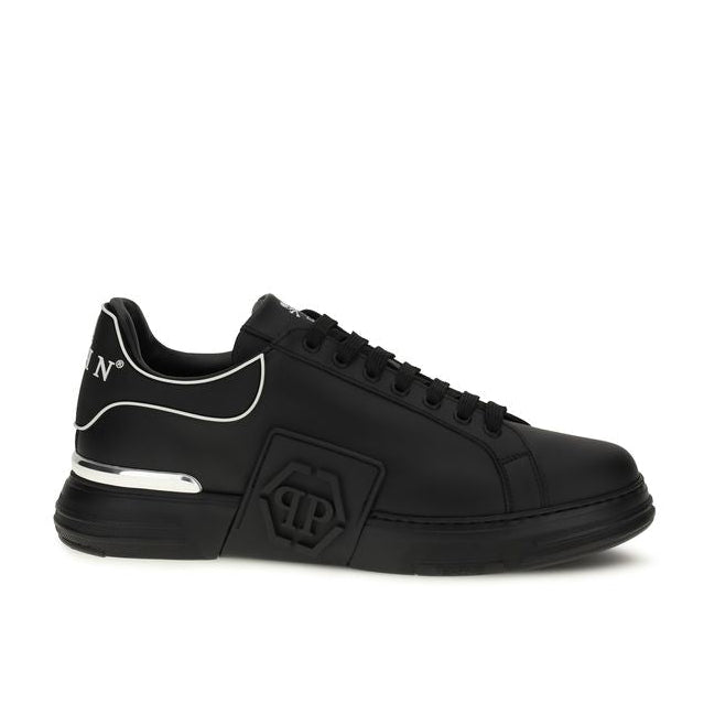 Black Calf Leather Bos Taurus Low Top Sneakers