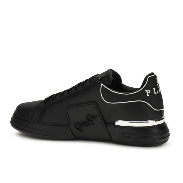 Black Calf Leather Bos Taurus Low Top Sneakers
