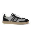 Gray Calf Leather Bos Taurus Low Top Sneakers