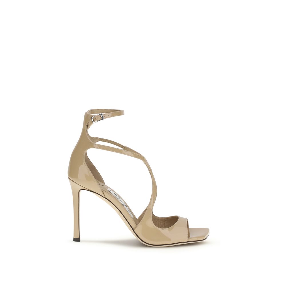 Multicolor Calf Leather Bos Taurus Stiletto Heel Sandals