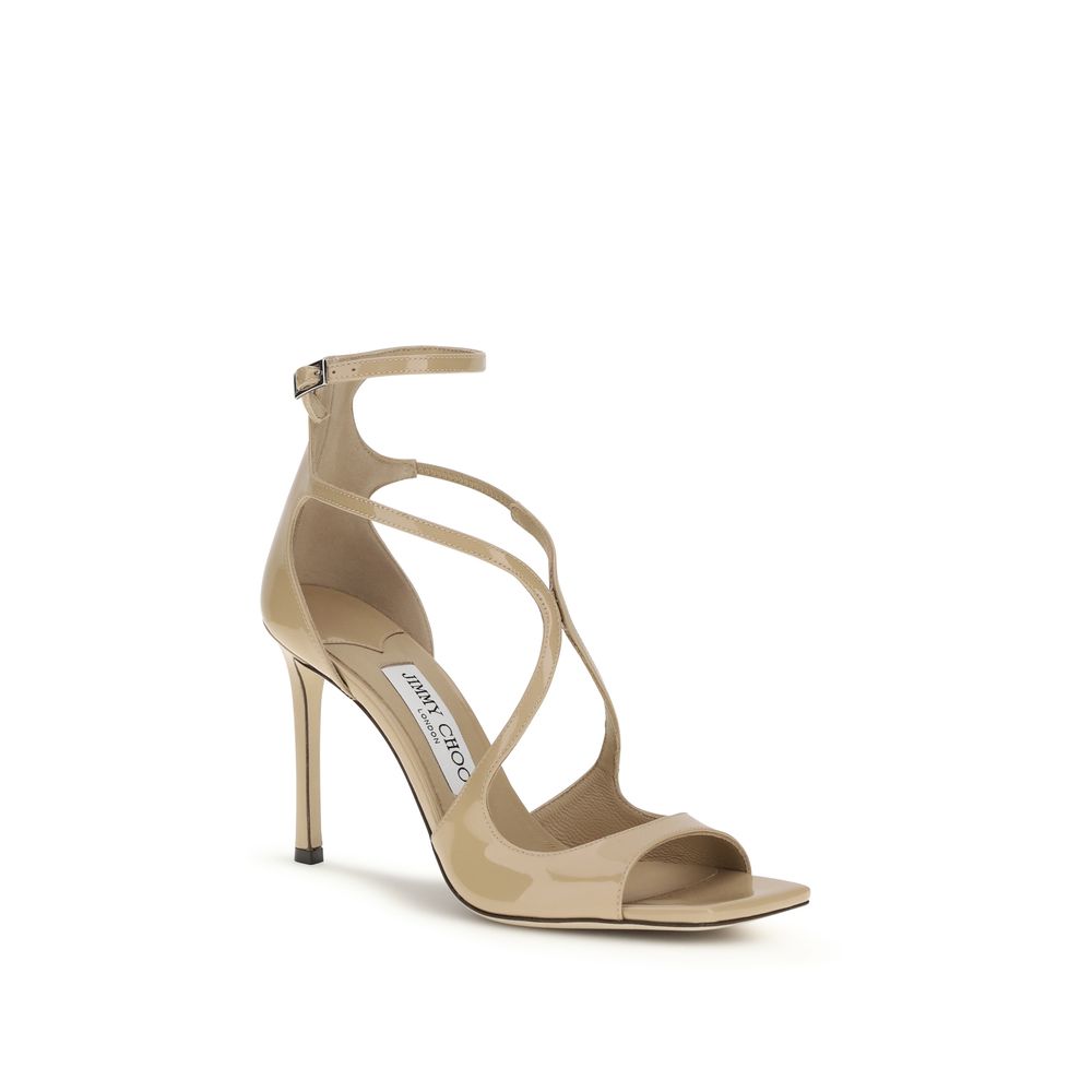 Multicolor Calf Leather Bos Taurus Stiletto Heel Sandals