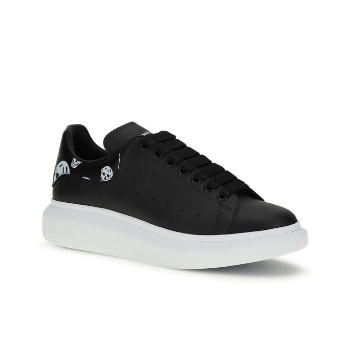 Black Calf Leather Bos Taurus Chunky Sneakers