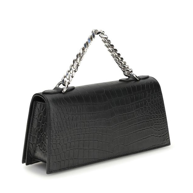 Black Calf Leather Bos Taurus Shoulder Bag
