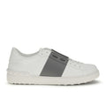 White Calf Leather Bos Taurus Low Top Sneakers
