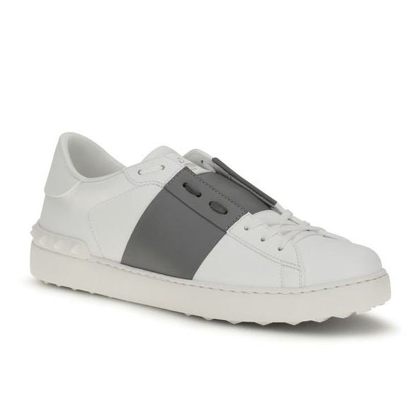 White Calf Leather Bos Taurus Low Top Sneakers