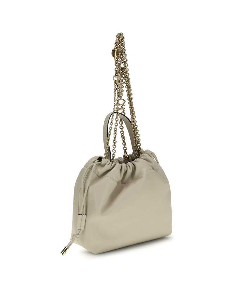 Chloé - Icons Chain Shoulder Bag in Pelle Beige