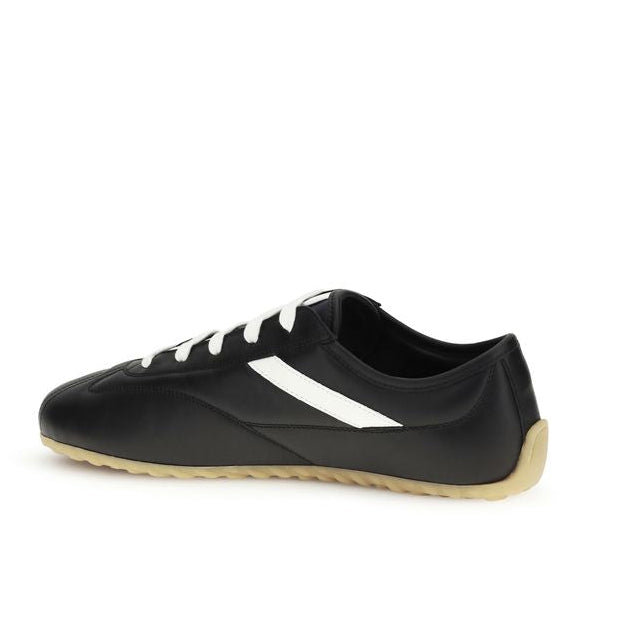 Black Calf Leather Bos Taurus Low Top Sneakers