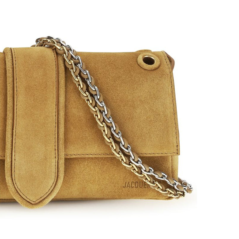 Beige Calf Leather Bos Taurus Shoulder Bag
