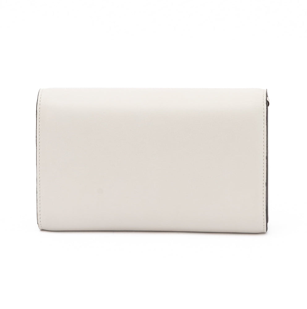 White Avenue Leather Shoulder Strap Bag