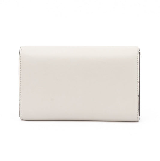 White Avenue Leather Shoulder Strap Bag
