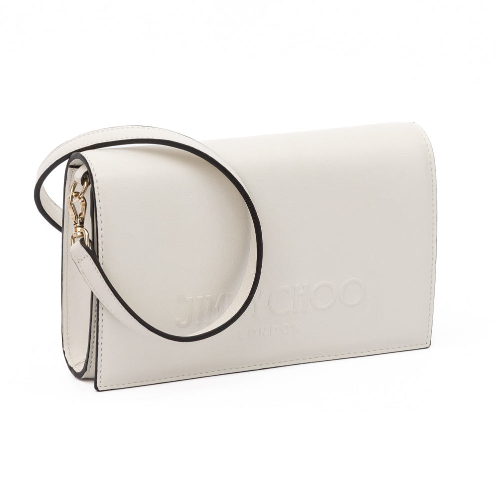 White Avenue Leather Shoulder Strap Bag