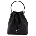 Black Bon Bon Leather Bucket