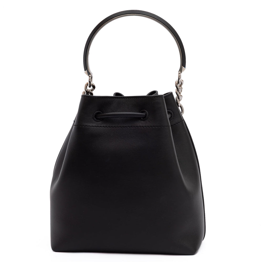 Black Bon Bon Leather Bucket