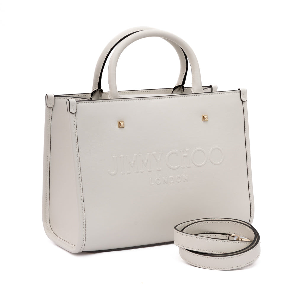 White Avenue S Tote Leather Handbag