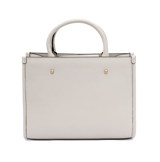White Avenue S Tote Leather Handbag