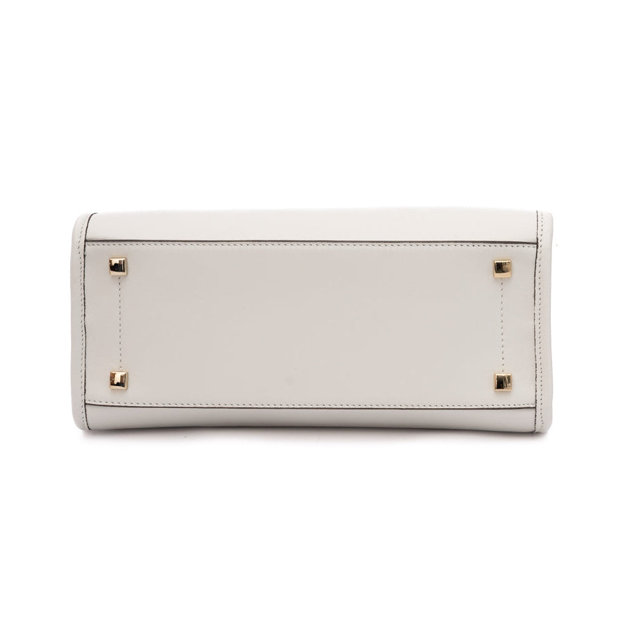 White Avenue S Tote Leather Handbag