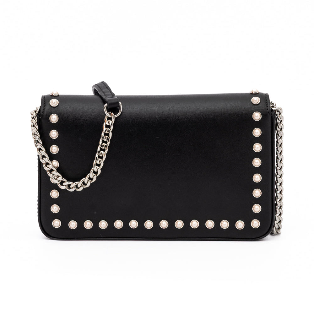Black Leather Crossbody Bag