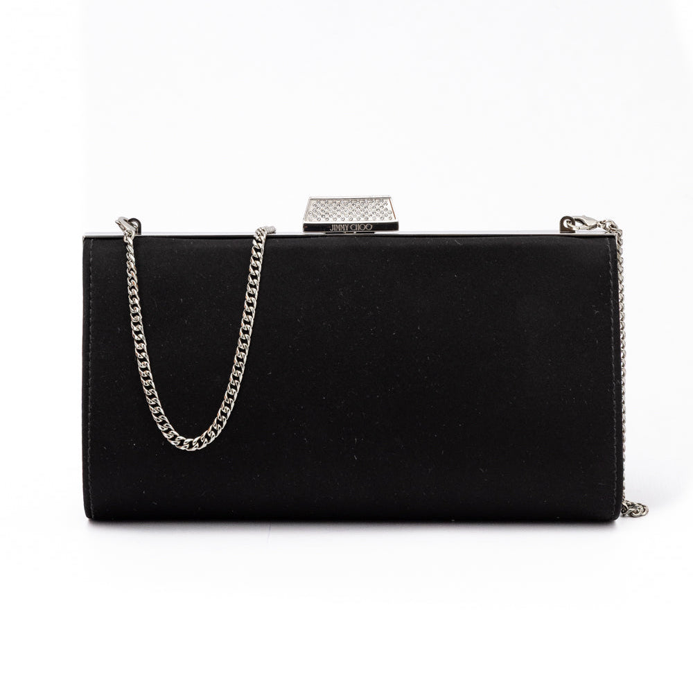 Black Satin Crossbody Bag