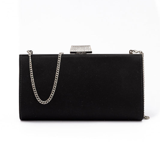 Black Satin Crossbody Bag