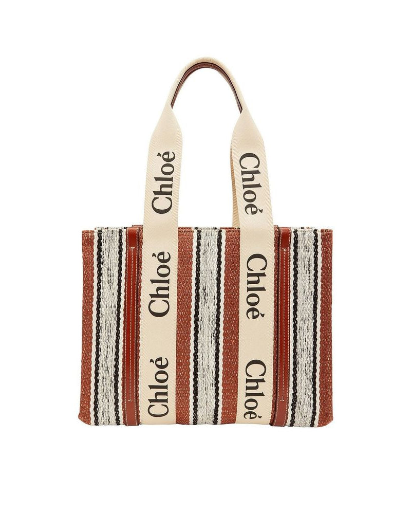 Brown Linen Tote Bag