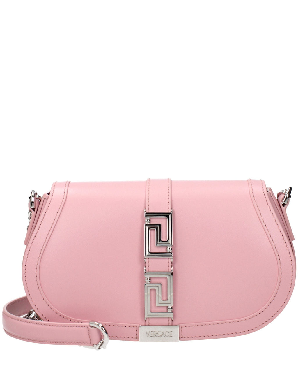 Pink Leather Shoulder Bag