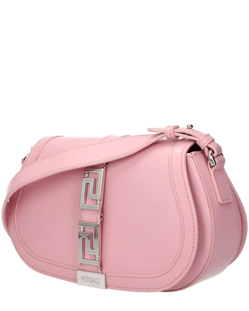 Pink Leather Shoulder Bag