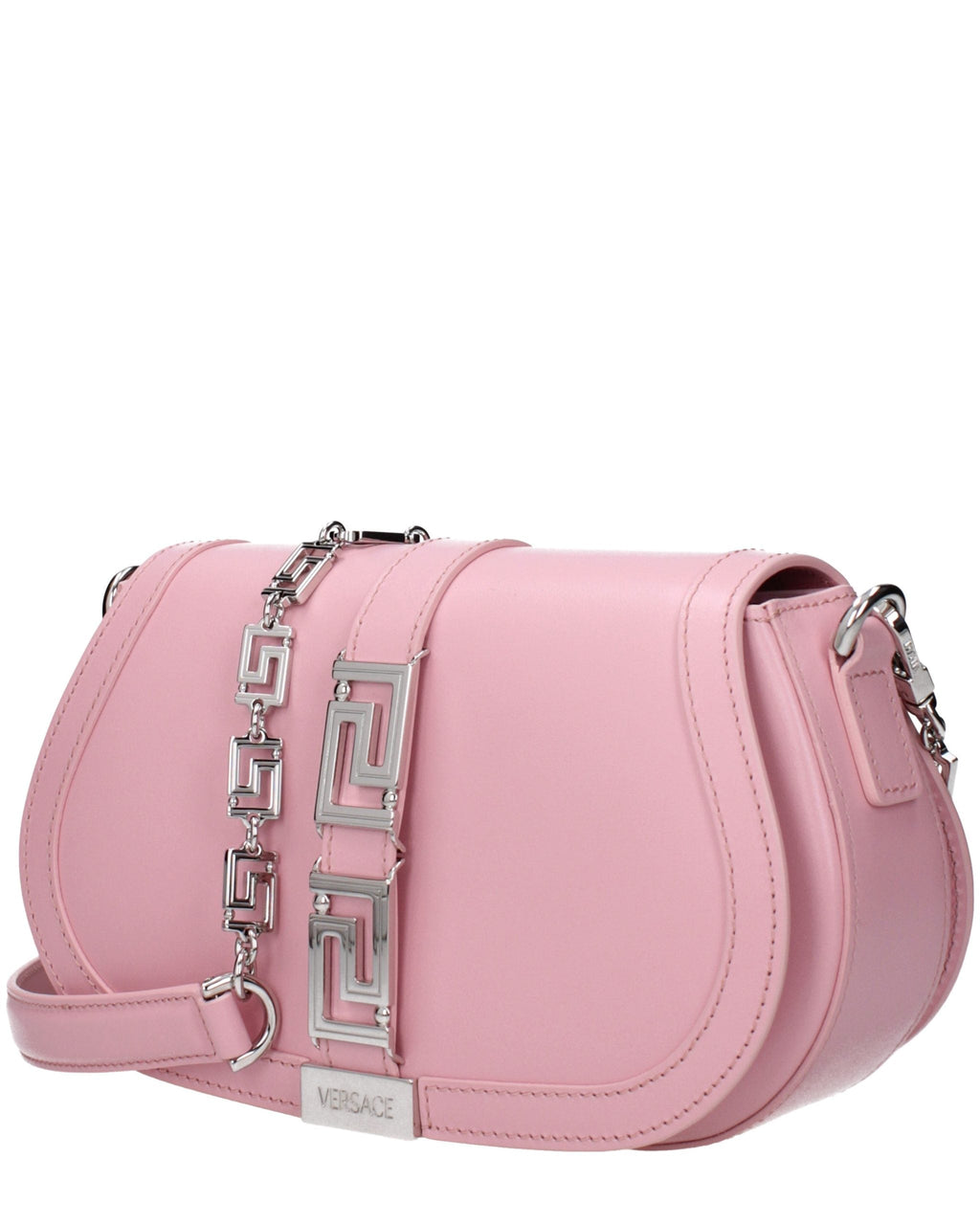 Pink Leather Shoulder Bag