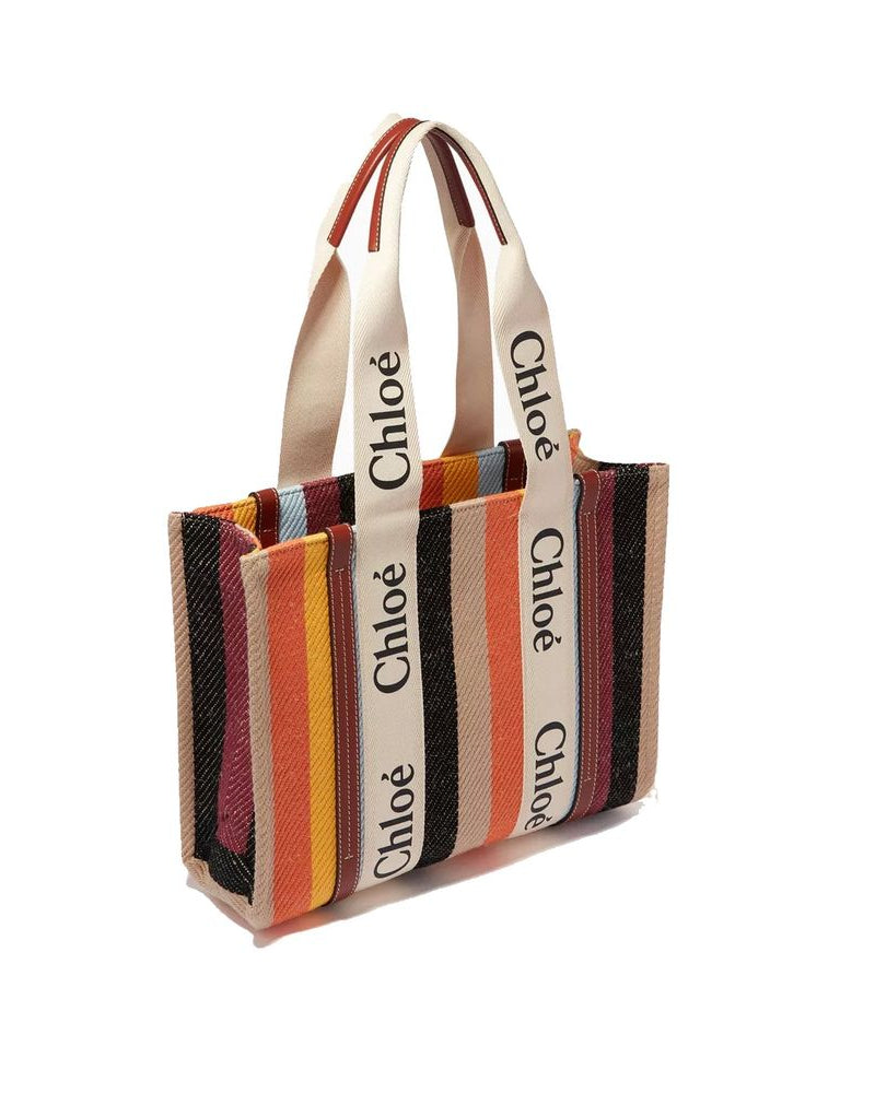 Beige Linen Tote Bag