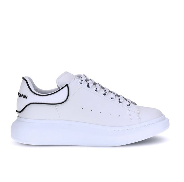 White Calf Leather Bos Taurus Platform Sneakers