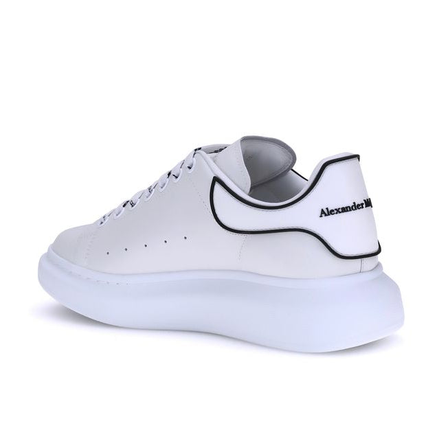 White Calf Leather Bos Taurus Platform Sneakers