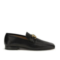 Black Goatskin Slip-On Loafers