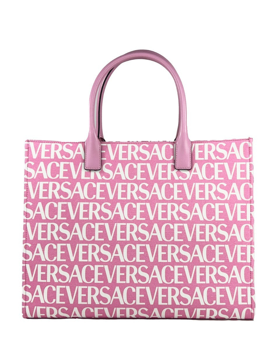 Versace Medusa Large Canvas Large Tote Bag Baby Pink