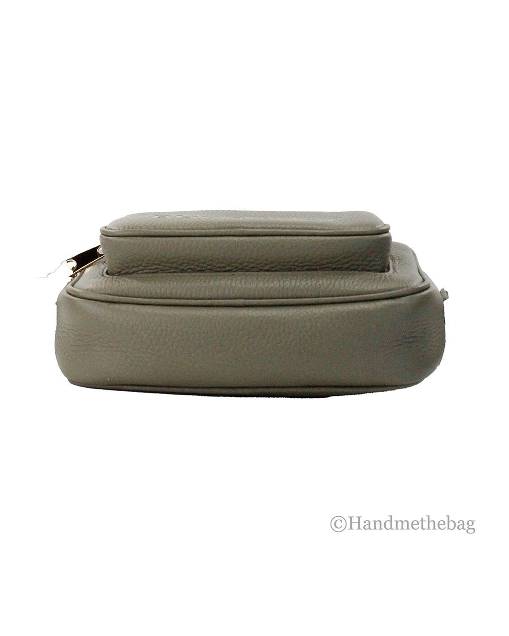 Burberry Small Branded Dark Fern Green Grainy Leather Camera Crossbody Bag