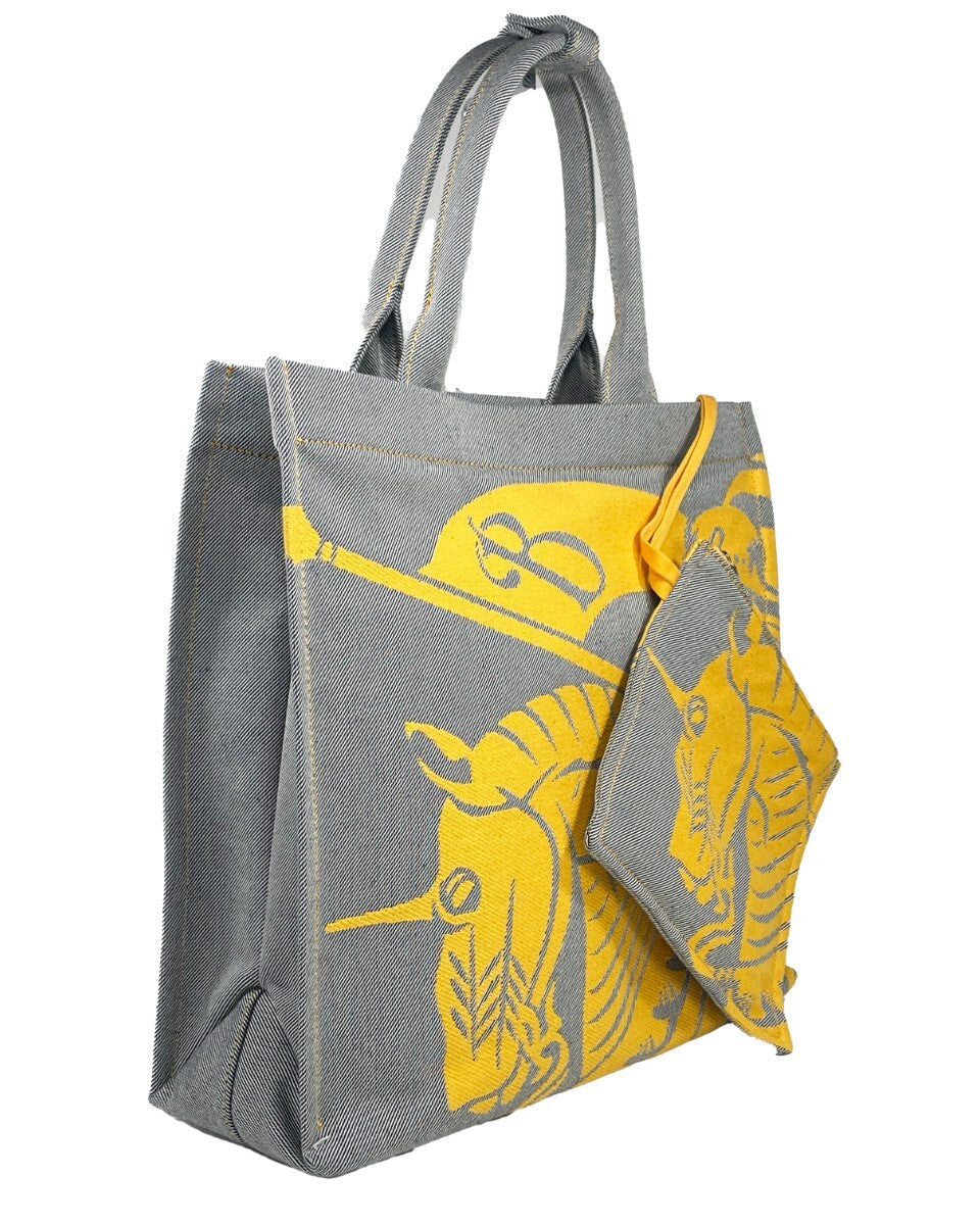 Burberry EKD Canvas Tote Bag With Coin Pouch