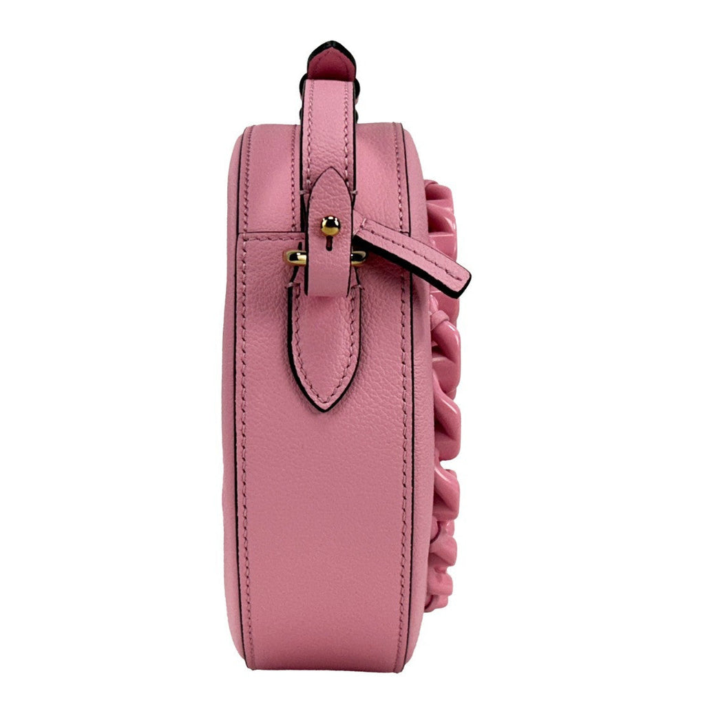 Versace Round Disco Leather Camera Case Crossbody Bag