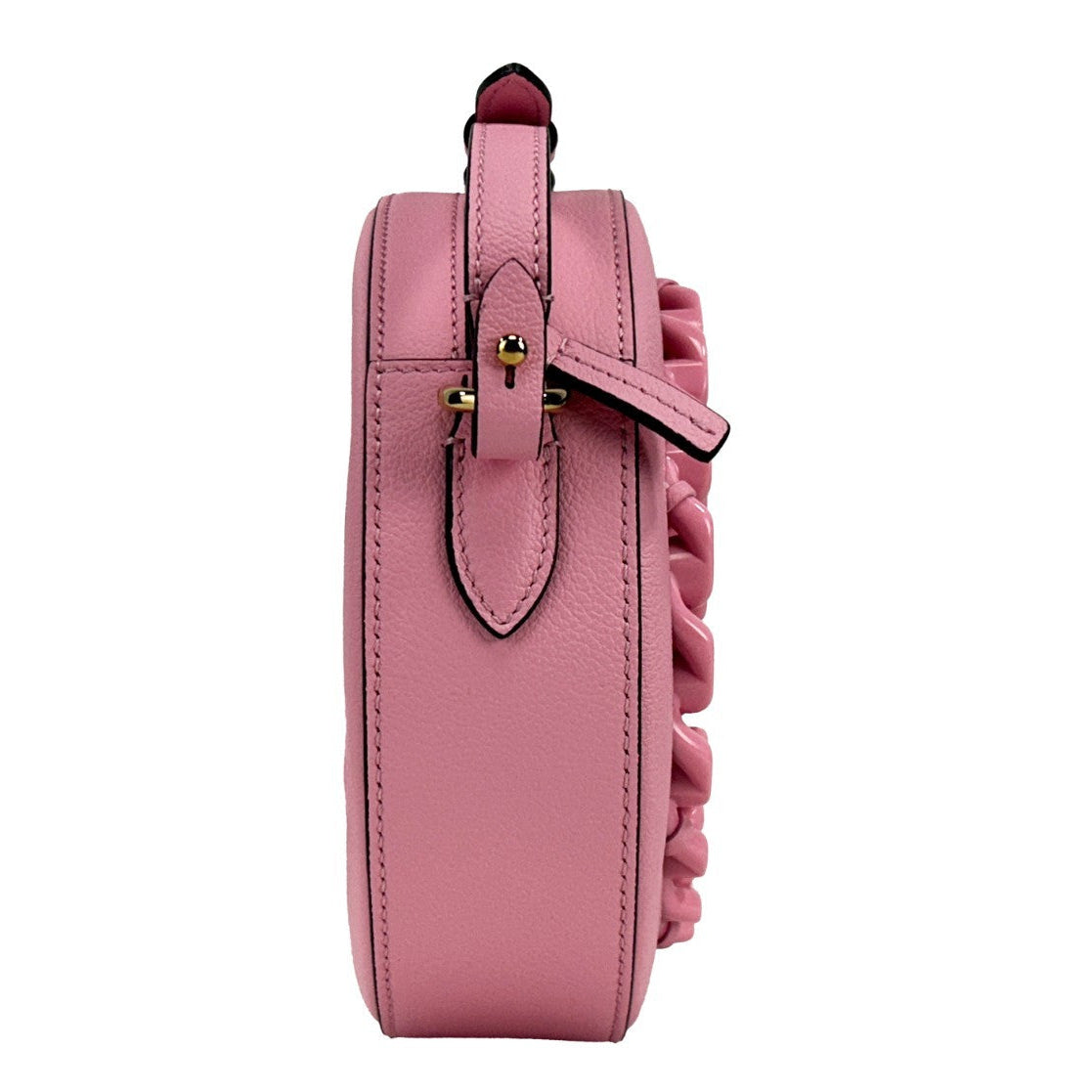 Versace Round Disco Leather Camera Case Crossbody Bag