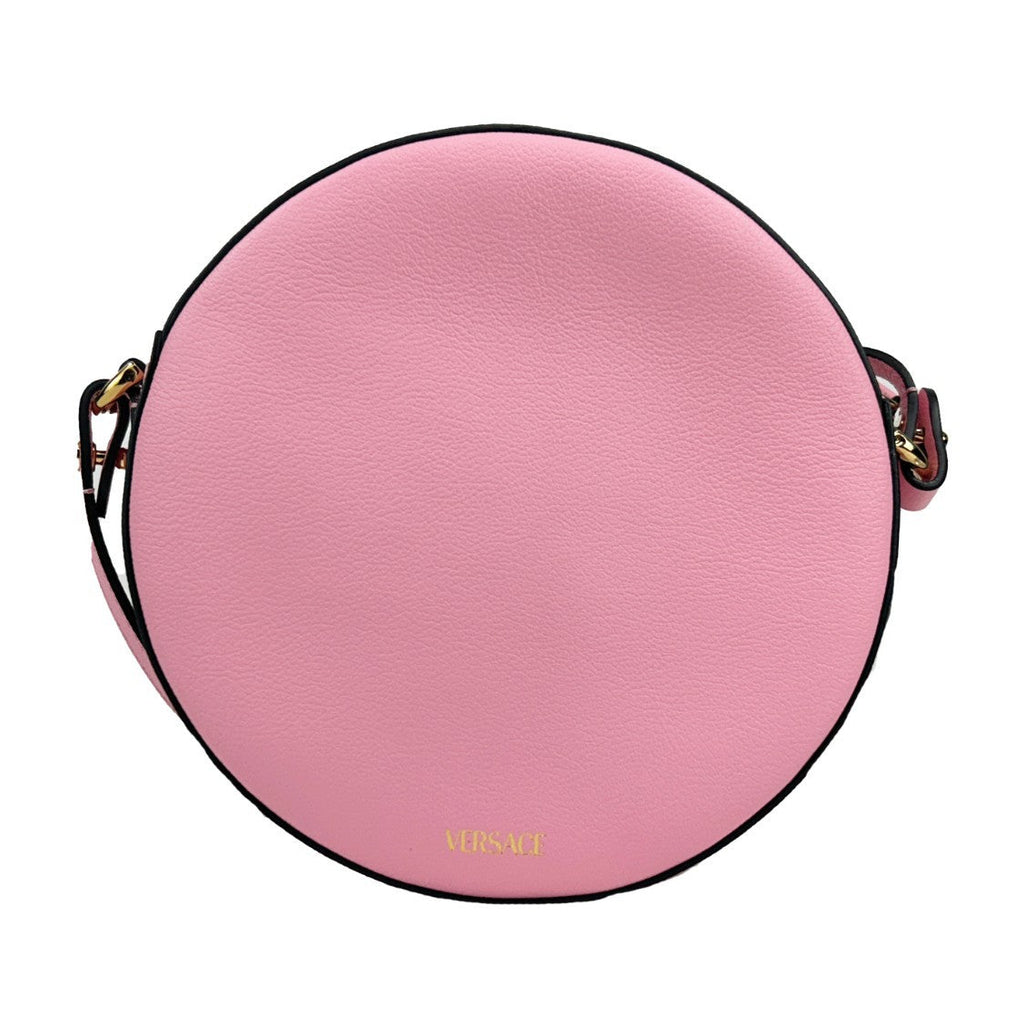 Versace Round Disco Leather Camera Case Crossbody Bag