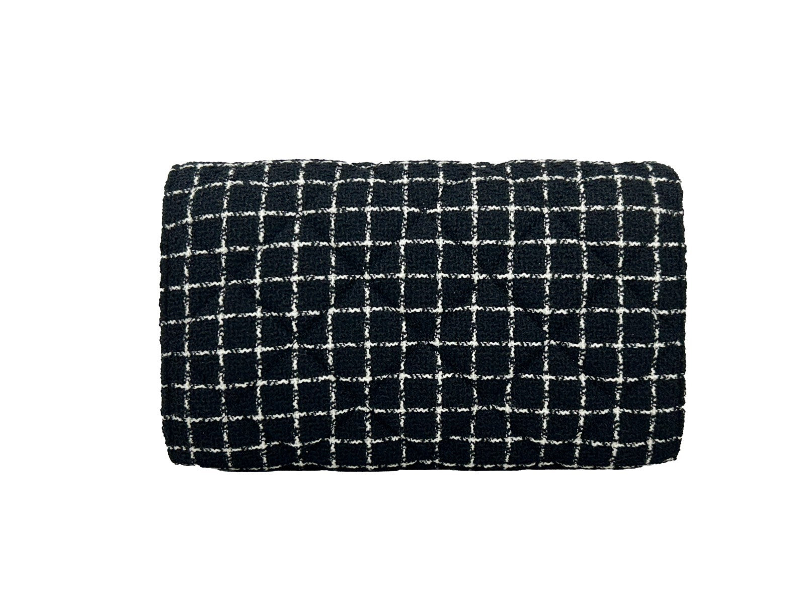 Versace Wallet On A Chain Fabric Black Crossbody Bag