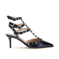 Blue Calf Leather Bos Taurus High Heel Pumps
