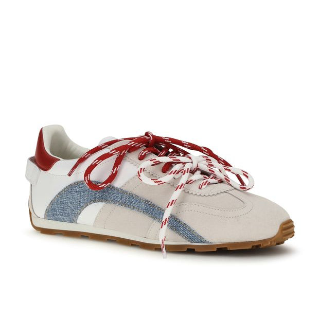 Multicolor Calf Leather Bos Taurus Low Top Sneakers
