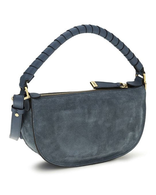 Blue Calf Leather Bos Taurus Shoulder Bag