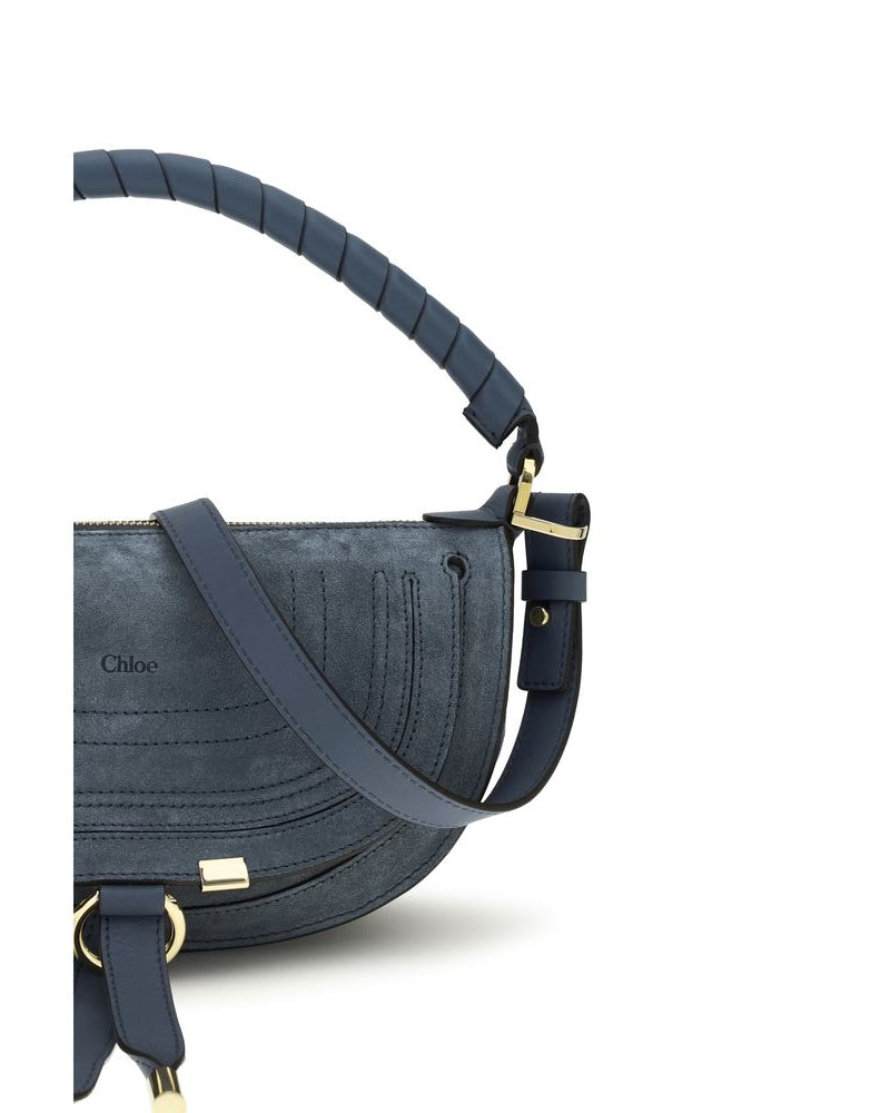 Blue Calf Leather Bos Taurus Shoulder Bag