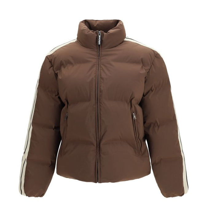 Brown Polyamide Full-Length Jacket