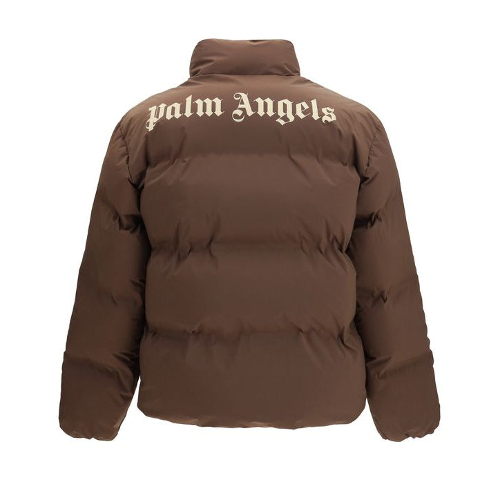 Brown Polyamide Full-Length Jacket